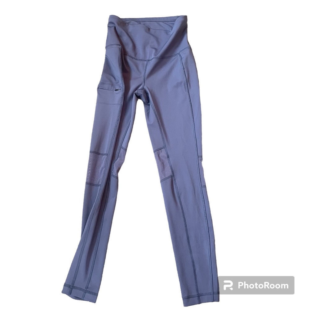 Lole Leggings Womens Purple Size XS Athletic Yoga Workout Mesh Panel PullOn Pant